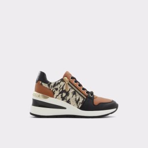 Aldo Adwiwiax Wedge - Wedge Sneakers Schwarz Mehrfarbig | MEA-051287