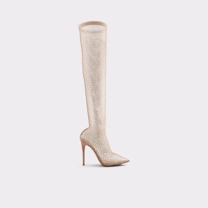 Aldo Arturi Over-the-knee - Stiletto Hohe Stiefel Beige | SIY-027184