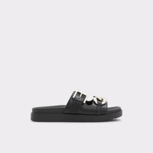 Aldo Asae Badelatschen Sandal Sandalen Schwarz | NQS-197302