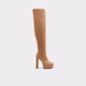 Aldo Astelawan Over-the-knee - Plateforme Hohe Stiefel Beige | HQM-975680