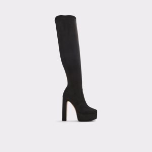 Aldo Astelawan Over-the-knee - Plateforme Hohe Stiefel Schwarz | YKD-658042