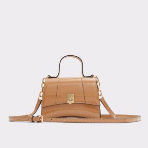 Aldo Attunga Top Handle Handtasche Hellbraun | GBR-807653