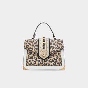 Aldo Baro Top Handle Handtasche Weiß Mehrfarbig | TVL-328416