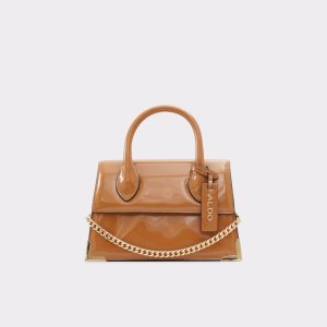 Aldo Beralaeclya Top Handle Handtasche Dunkelbeige | RAD-296710