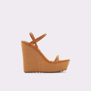 Aldo Bodish Wedge Sandal - Wedge Sandalen Dunkelbeige | LQD-458613