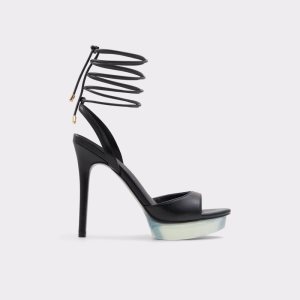 Aldo Bossis Absatz Sandal - Stiletto Plateauschuhe Schwarz | WLV-746835