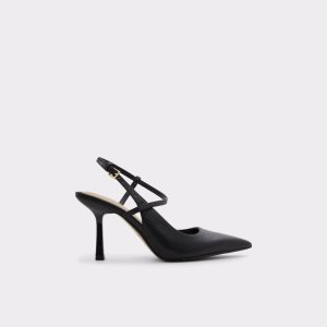 Aldo Brunette Riemchen Absatz Hohe Schuhe Schwarz | XGL-820174