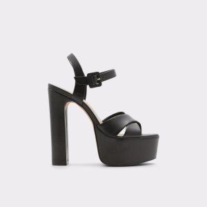 Aldo Camelia Riemen Absatz Sandal - Plateforme Plateauschuhe Schwarz | WGO-510478