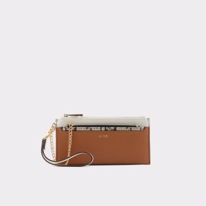 Aldo Catharina Wristlet Geldbörse Braun | JFM-284369