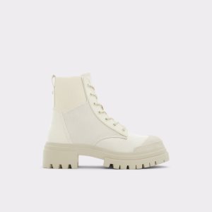 Aldo Charline - Lug Sole Kampfstiefel Weiß | OXL-813460