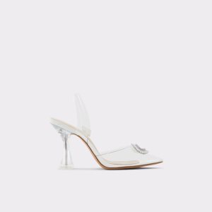 Aldo Cheers Sling Back High Blockabsatz Weiß | PYT-638205