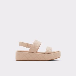 Aldo Cossette Wedge Sandal - Flatform Sandalen Beige | BGH-342750