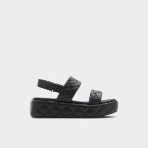 Aldo Cossette Wedge Sandal - Flatform Sandalen Schwarz | QYO-304961