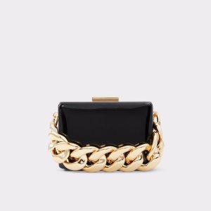 Aldo Cubetta Box Clutch Tasche Schwarz | MEL-473958