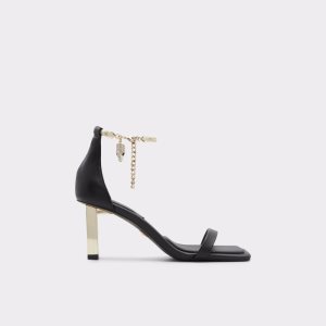 Aldo Dore Riemen Absatz Sandal Hohe Schuhe Schwarz | RAX-562310
