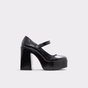 Aldo Dorothee Absatz Mary Janes - Plateforme Plateauschuhe Schwarz | VRD-647039