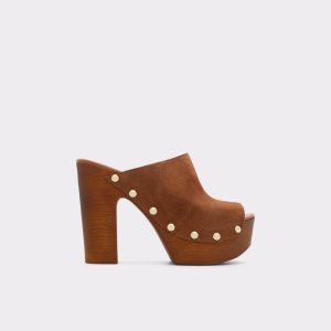 Aldo Drenania Absatz Mule - Plateauschuhe Braun | RZI-608419