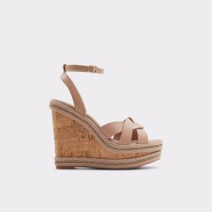Aldo Droyers Wedge Sandal - Wedge Sandalen Hellbeige | KWZ-683421