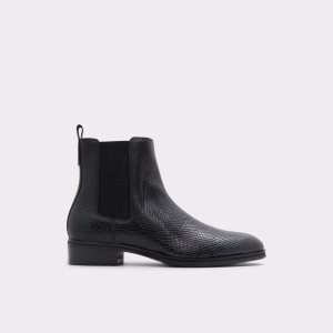 Aldo Druven Chelsea Boots Schwarz Schlangenoptik | EVA-728690