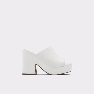 Aldo Ellara High Badelatschen Sandal - Plateauschuhe Weiß | YRN-812597