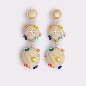 Aldo Emblem Statement Ohrringe Hellmehrfarbig | TUQ-364982