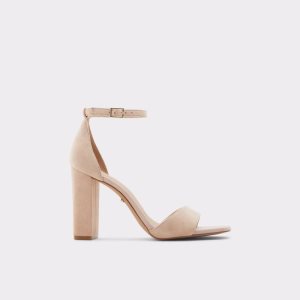 Aldo Enaegyn Riemen Absatz Sandal - Cup Sole Blockabsatz Beige | QUX-418706