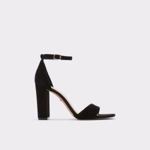 Aldo Enaegyn Riemen Absatz Sandal - Cup Sole Blockabsatz Schwarz | VYE-796438
