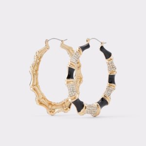 Aldo Erendari Ohrringe Schwarz Gold Mehrfarbig | XFL-930761