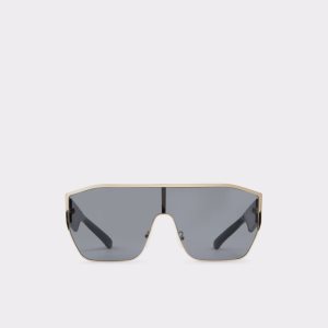 Aldo Faletha Shield Sonnenbrille Schwarz Gold Mehrfarbig | EMN-694327