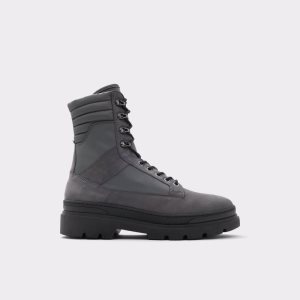 Aldo Field Spitze-up - Lug Sole Schnürstiefel Dunkelgrau | QRZ-960138