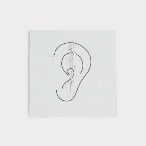Aldo Folia Cuff Ohrringe Silber Mehrfarbig | EQB-614729