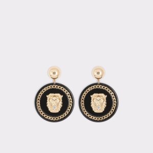Aldo Glibeth Pendant Ohrringe Schwarz Gold Mehrfarbig | EHD-152897