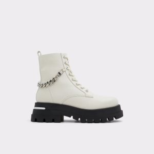 Aldo Grandeur - Lug Sole Kampfstiefel Weiß | GVT-049312