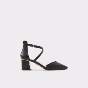 Aldo Grarwen Riemen Absatz Blockabsatz Schwarz | ARJ-407539
