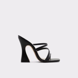 Aldo Hugar Absatz Mule Blockabsatz Schwarz | DMF-532896