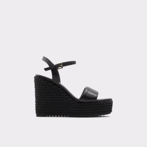 Aldo Jeigh Wedge Sandal - Wedge Sandalen Schwarz | URG-372940