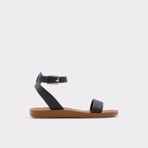 Aldo Kedaredia Flache Sandal Sandalen Schwarz | ZGP-654302