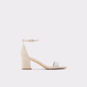 Aldo Kedeaviel High Sandal Blockabsatz Beige | AEL-359701