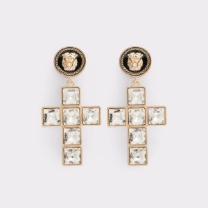Aldo Lesath Statement Ohrringe Schwarz Gold Mehrfarbig | CRA-254309