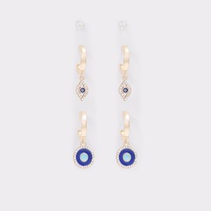Aldo Linthorst Hoop Ohrringe Blau | JPO-362719