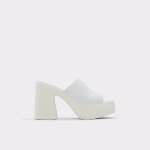 Aldo Melcee Absatz Mule - Plateforme Plateauschuhe Weiß | WJS-462807