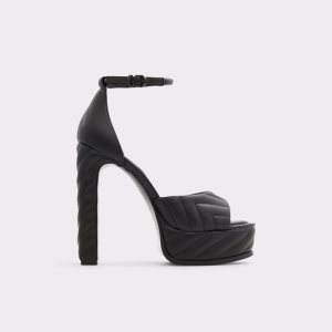 Aldo Milena Riemen Absatz Sandal - Plateforme Plateauschuhe Schwarz | QEM-172563
