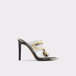 Aldo Najash Riemchen Absatz Sandal - Stiletto Sandalen Schwarz | FBV-539102