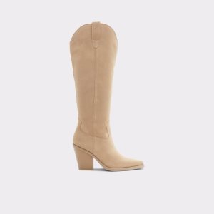 Aldo Nevada Western Knee-hign Hohe Stiefel Beige | JOM-504263