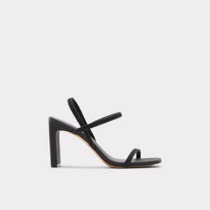 Aldo Okurr Riemchen Absatz Sandal Blockabsatz Schwarz | SDX-350842