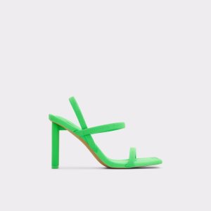 Aldo Okurra Riemchen Absatz Sandal Blockabsatz Hellgrün | REF-496053