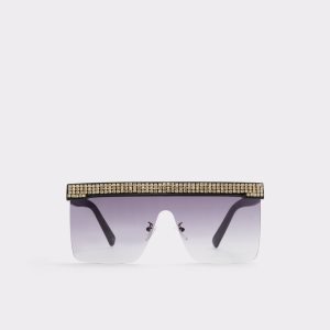 Aldo Pickthorne Shield Sonnenbrille Schwarz Gold Mehrfarbig | GHY-126439