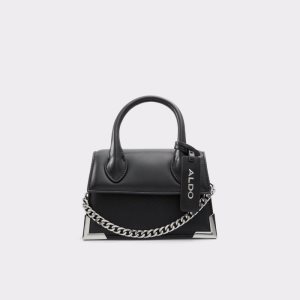 Aldo Pythonia Top Handle Clutch Tasche Schwarz | PVS-267945