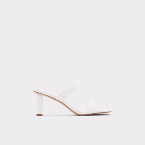 Aldo Ranalassi Absatz Mule - Cup Sole Blockabsatz Weiß | ROZ-384507