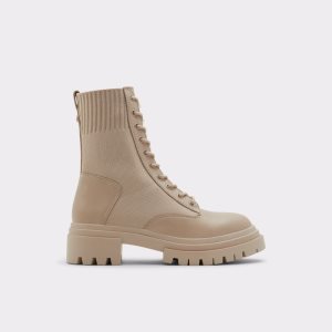 Aldo Reflow - Lug Sole Kampfstiefel Hellbeige | CBG-042569